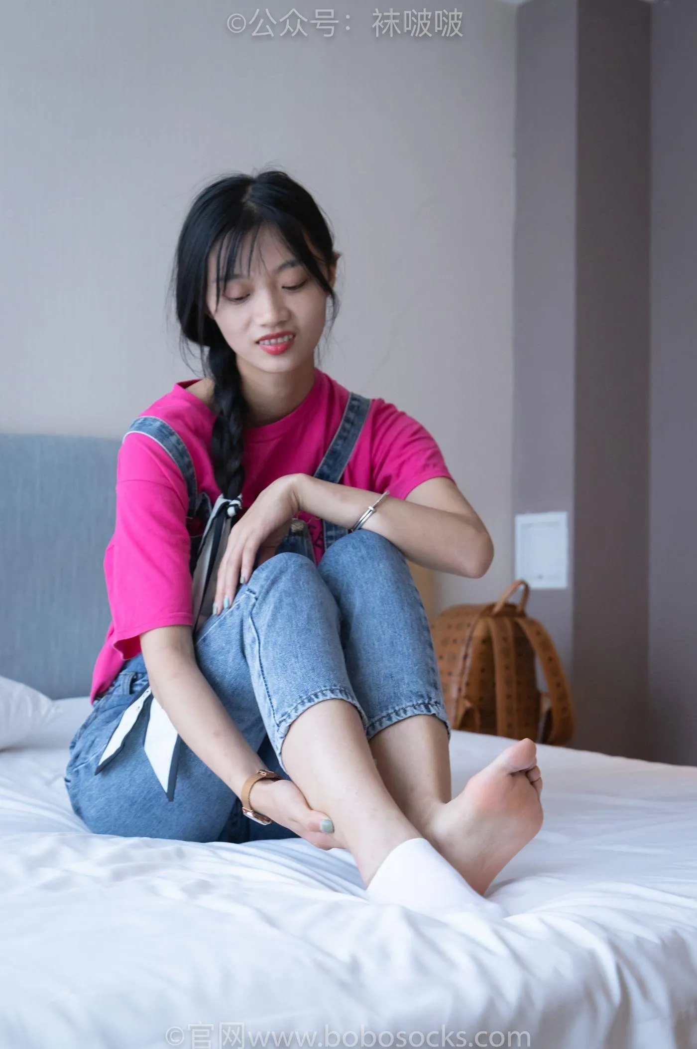 [BoBoSocks袜啵啵]NO.024 涵涵-板鞋、白棉袜、裸足 [134P]插图8